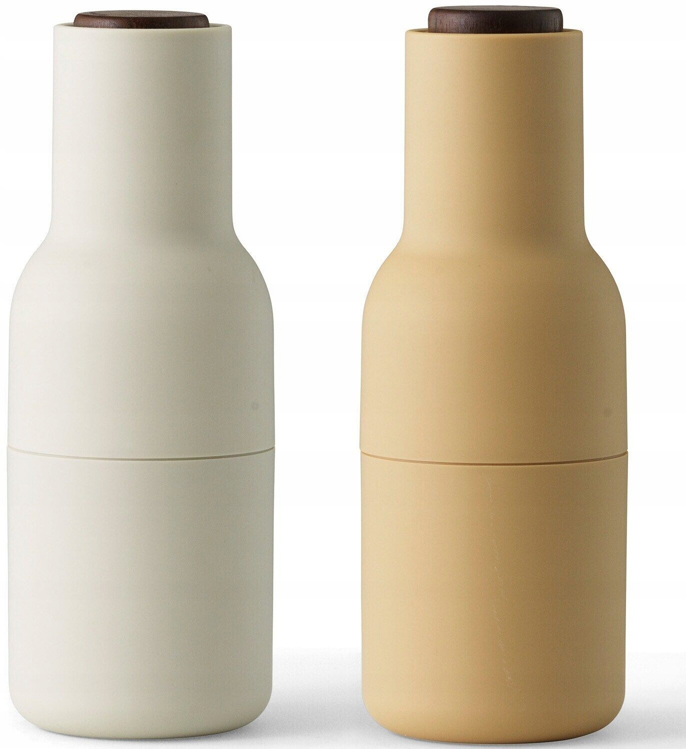 Menu Bottle Mlynček na soľ a korenie Slamený korok Tmavé drevo