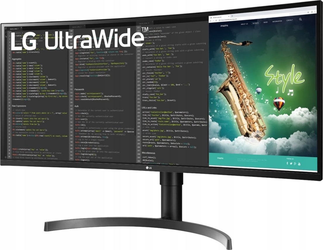Monitor Lg UltraWide 35WN75CP-B 35" 3440x1440 px 100 Hz Zakrivený