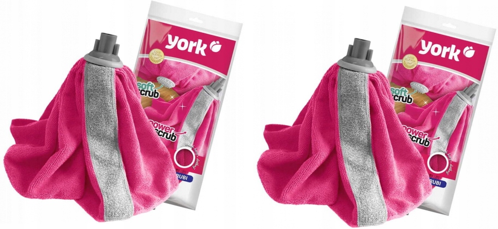 

2x York mop sukienka z mikrofibry końcówka Rubi