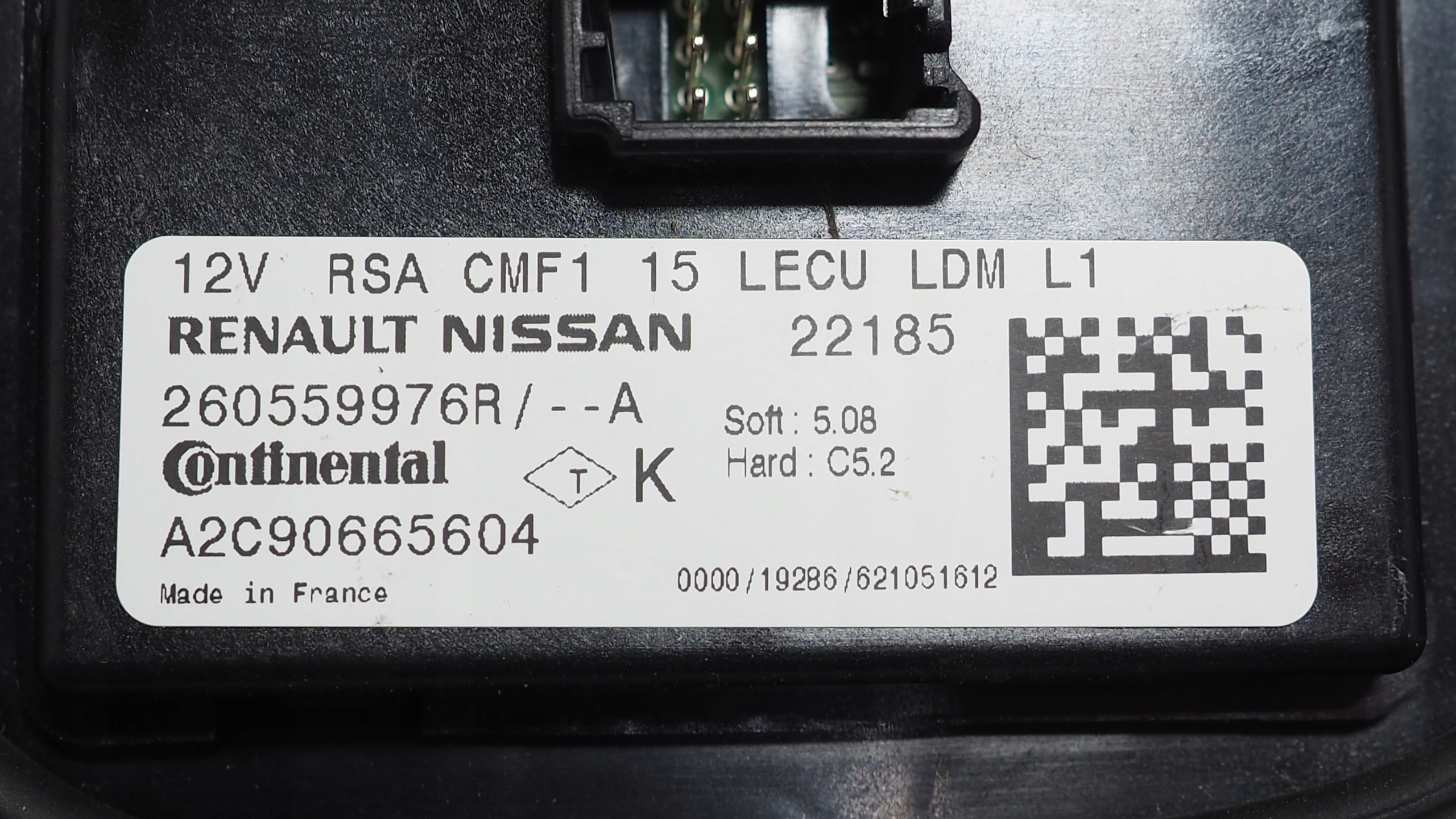 Renault Twingo III lift module control unit LED 260559976R