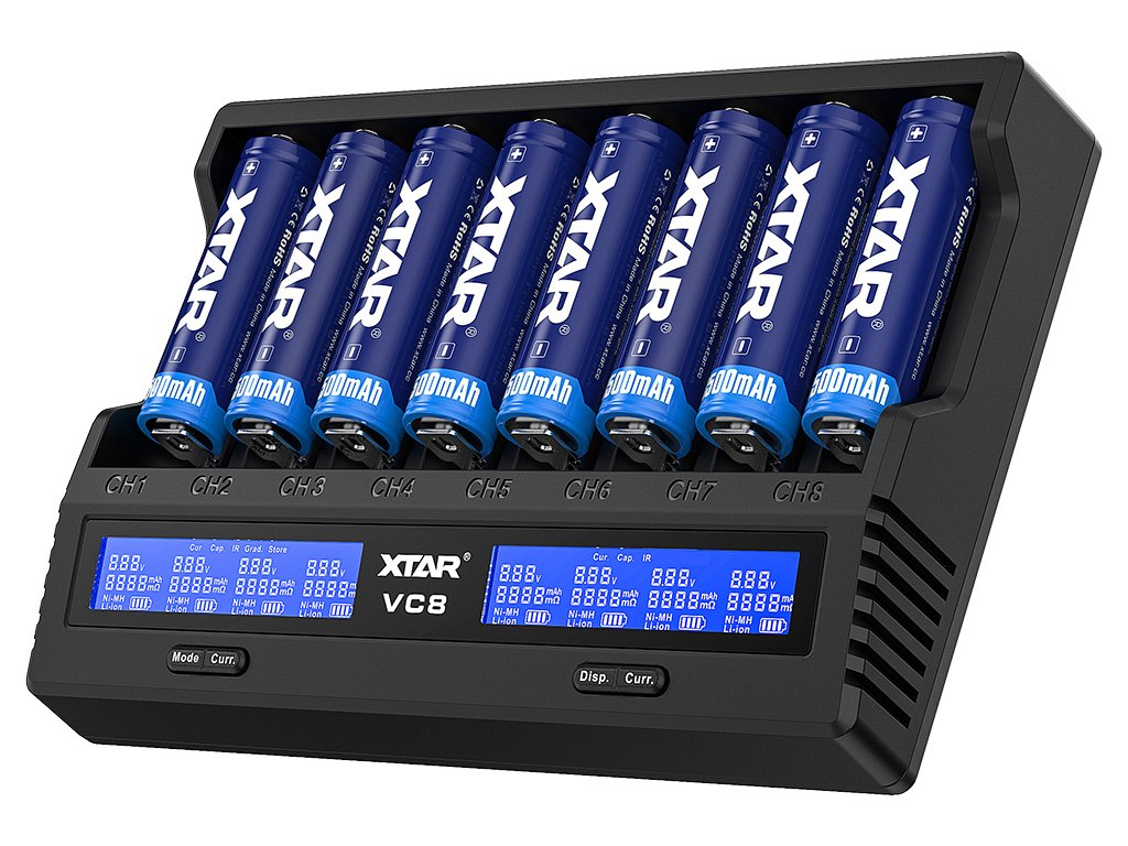

Xtar VC8 Ładowarka do Li-ion 3,6V-3,7V Ni-MH 1,2V
