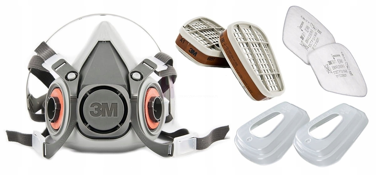 MASKA OCHRONNA Z FILTRAMI 3M 6200