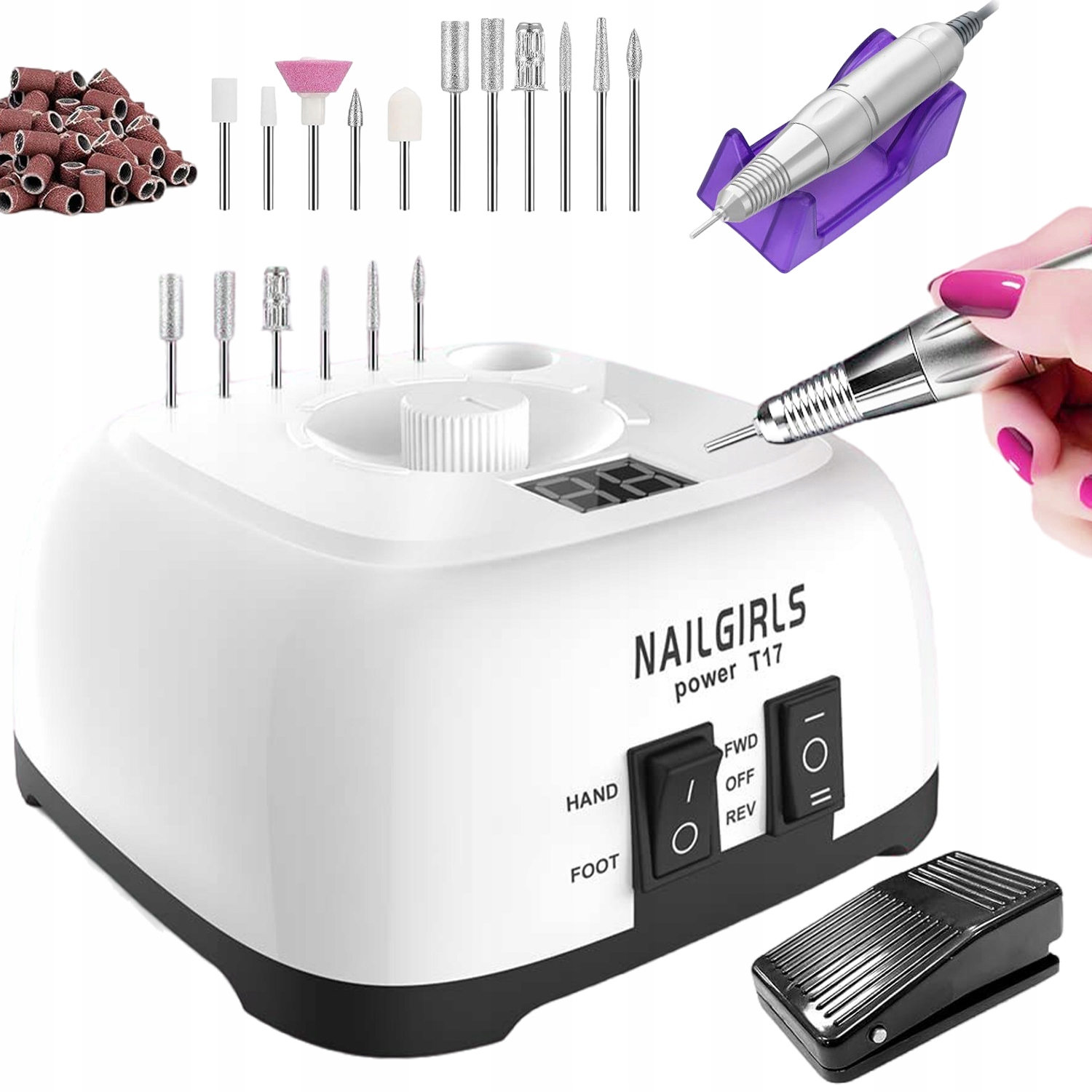 Bruska Na Nehty Manikúra 11V1 Pedikúra 11V1 220V Pedál