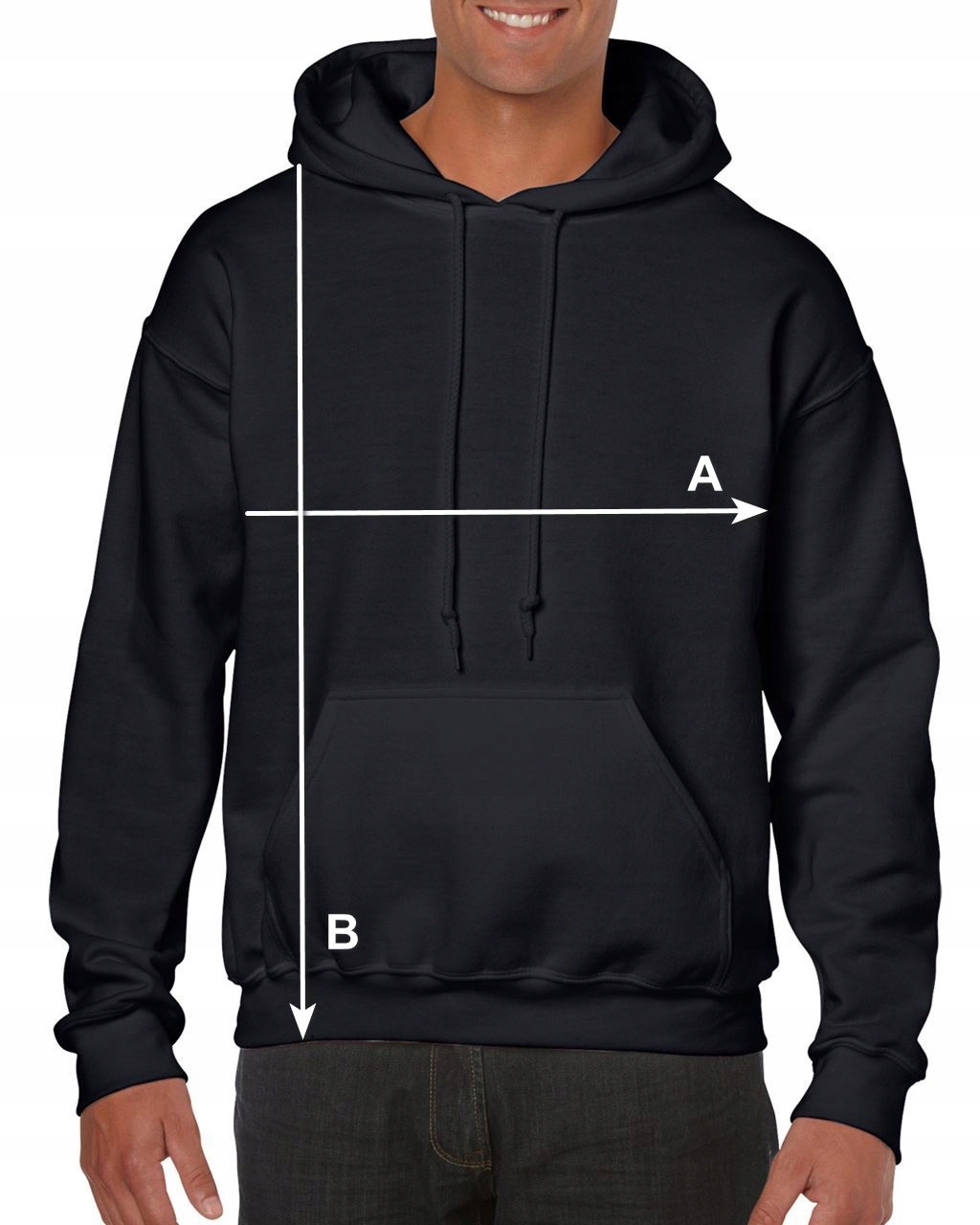 GILDAN HEAVY 18500 Bluza Męska z Kapturem NIEBIESKA Szafirowa Rozmiar: XXL Kolor niebieski