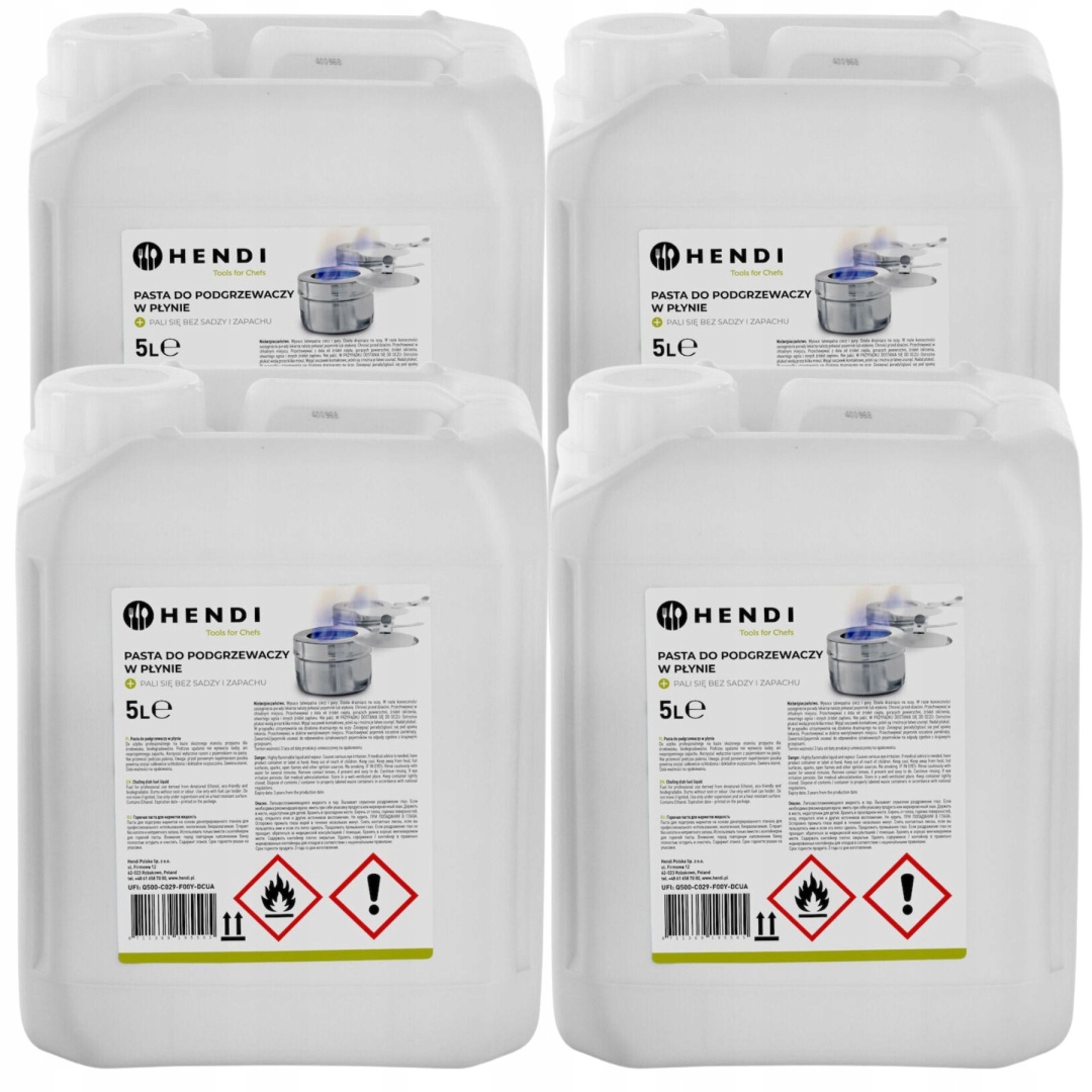 PASTA PALIWO ŻEL DO PODGRZEWACZA 4x5L HENDI 195505