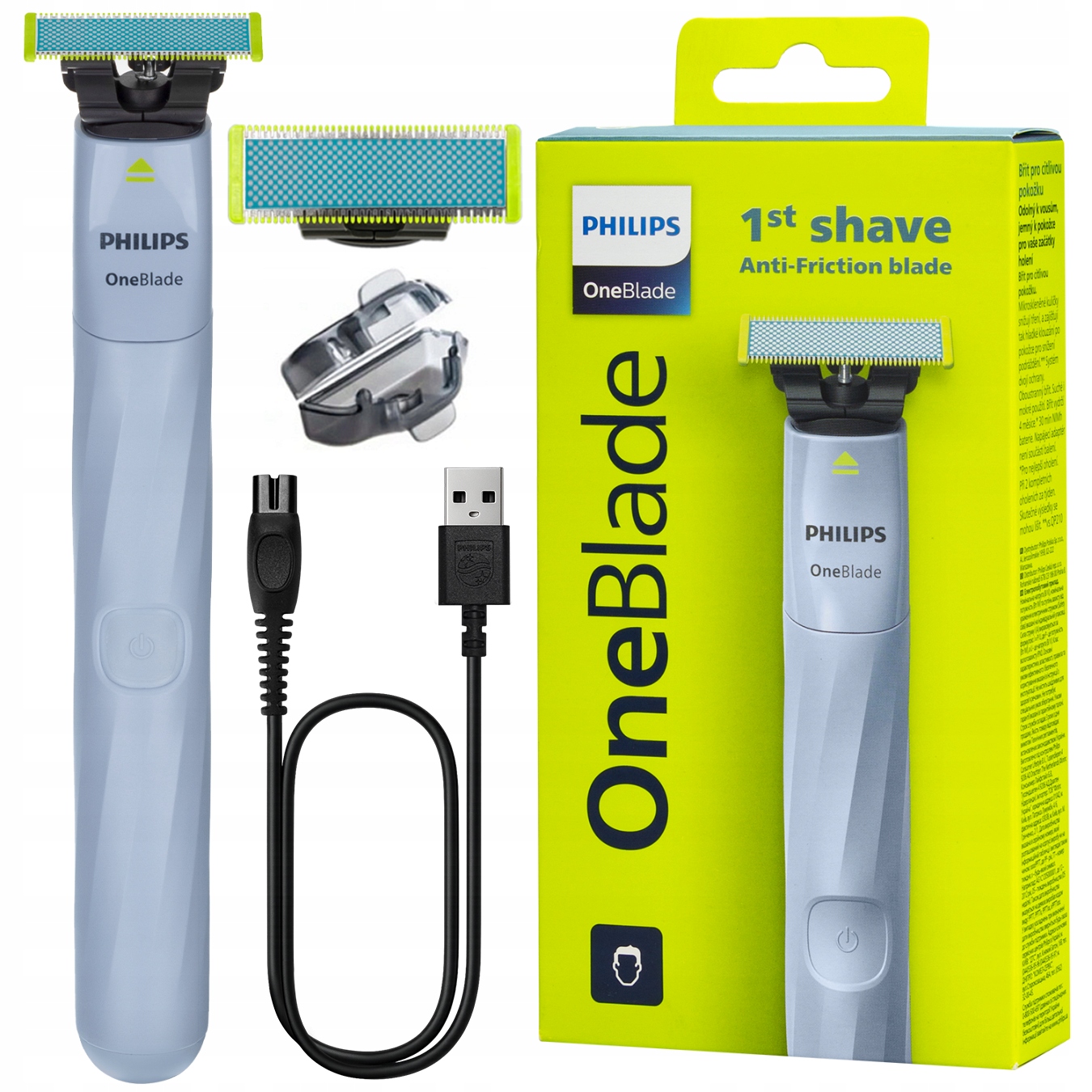 Holicí Strojek Philips OneBlade First Shave QP1324/20 s břitem pro citlivou pokožku