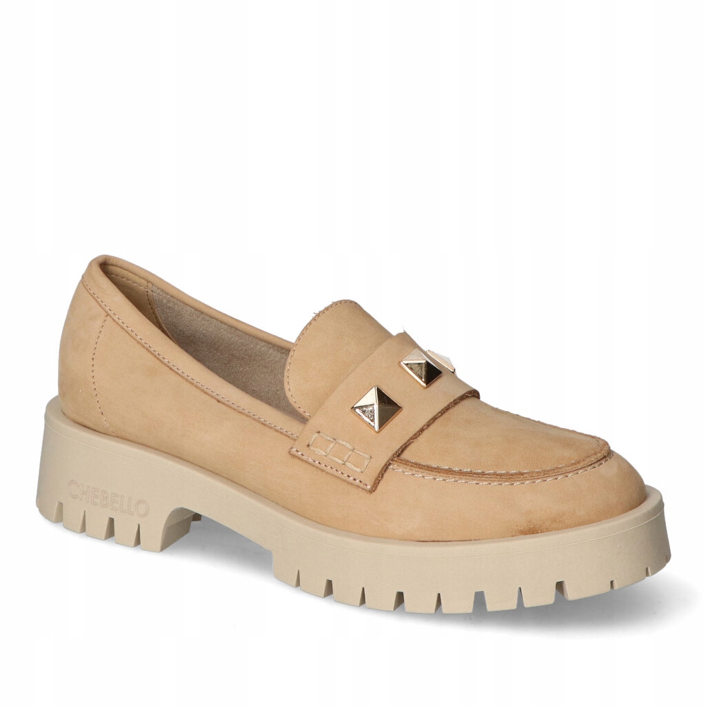 Dámské mokasíny Polobotky Chebello Béžové Nubukové 40