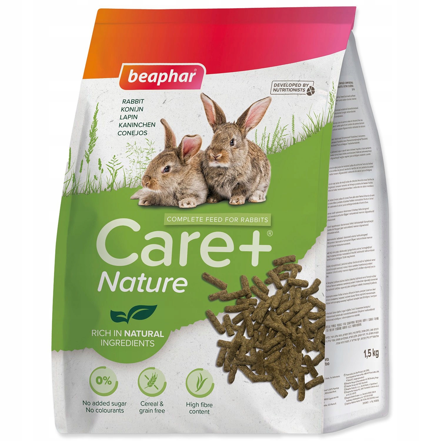 Levně Krmivo Beaphar Сare+ Nature Rabbit 1,5kg