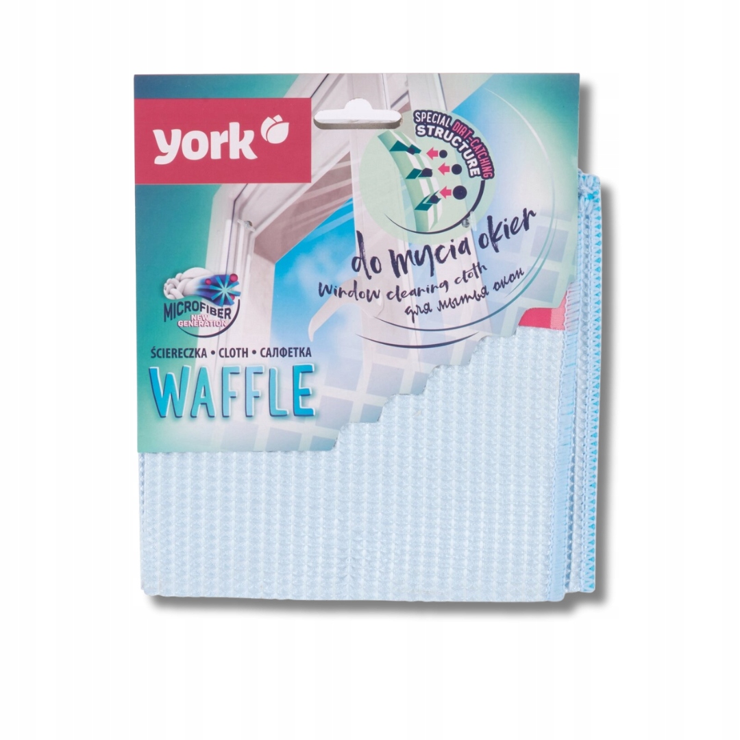 Ściereczka z Mikrofibry Do Mycia Okien Waffle York x 6 sztuk EAN (GTIN) 5903355124771