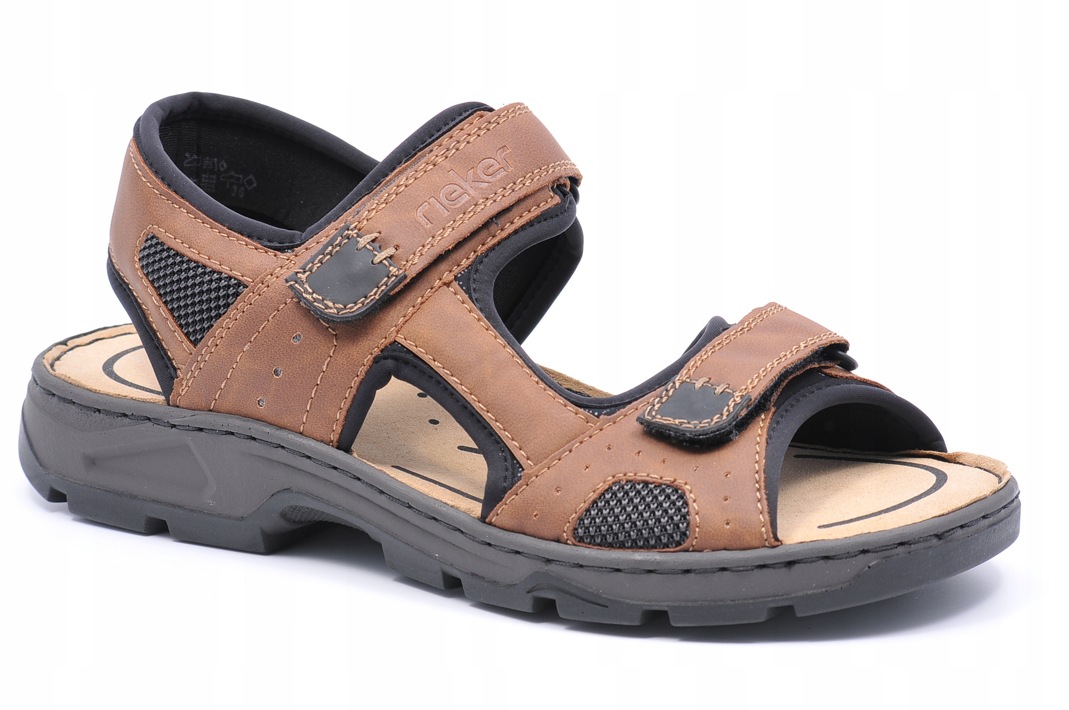 Sandály Rieker 26156-25 Hnědé Velikost 45