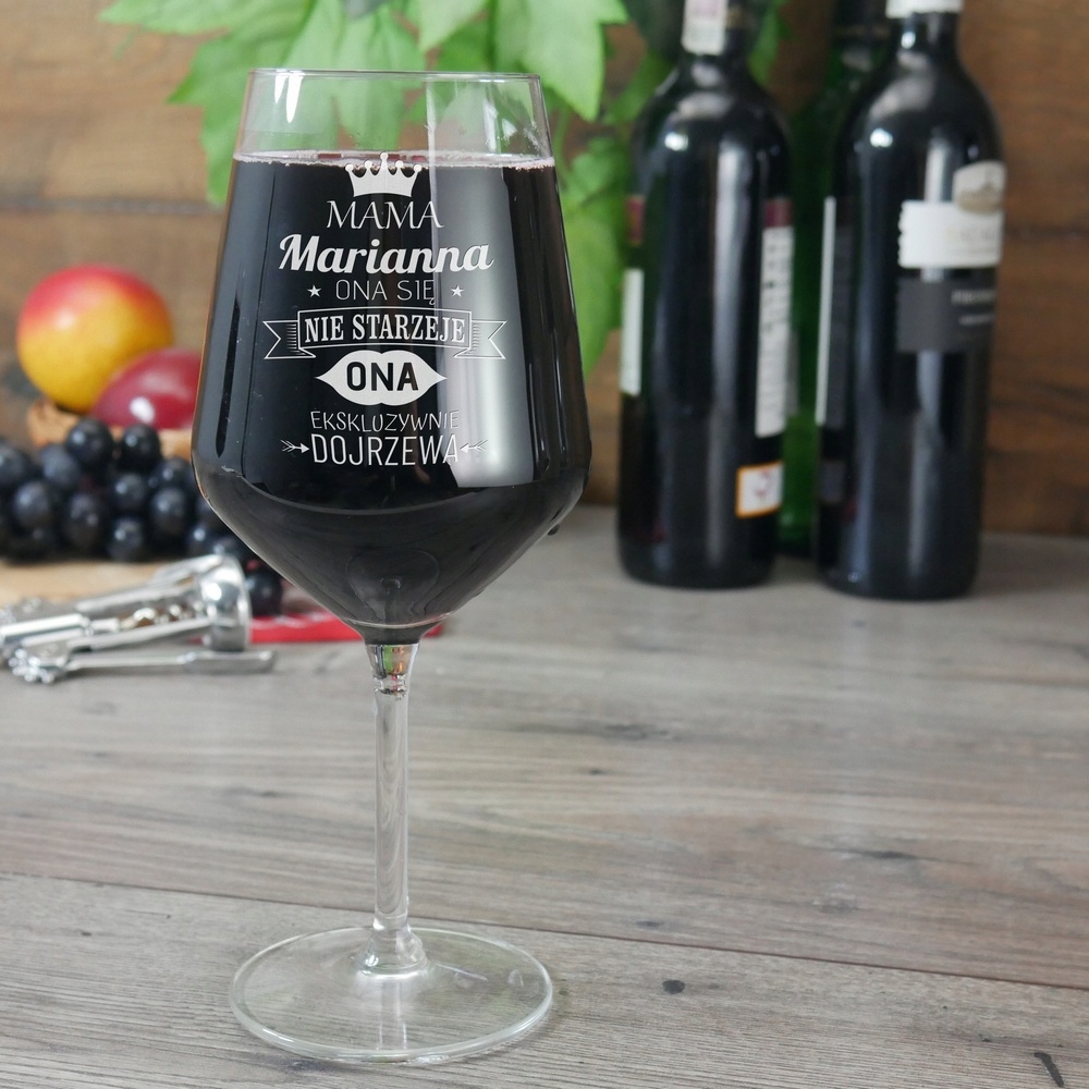 KIELISZEK DO WINA PREZENT dla Mamy MATKI Grawerem Marka Altom Design