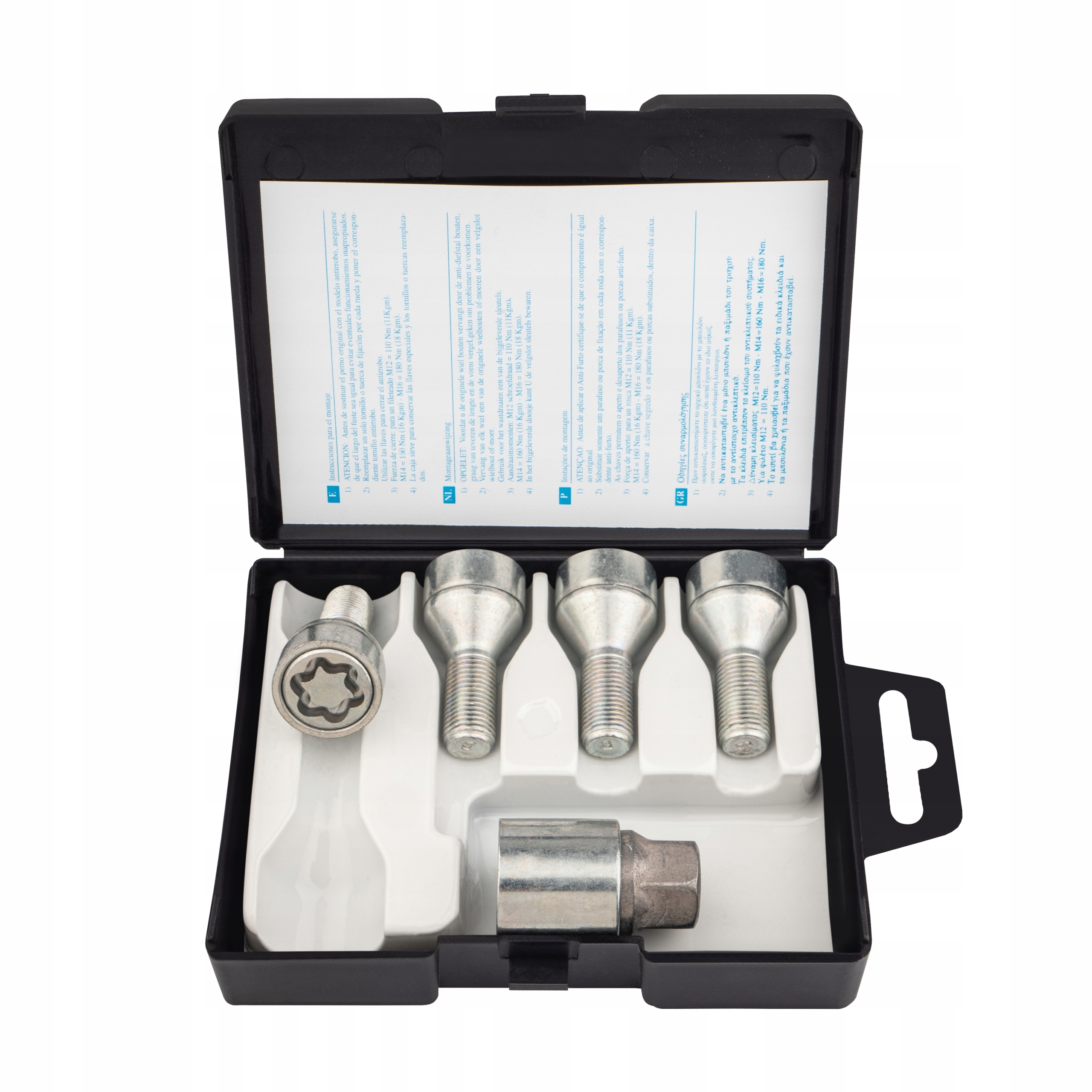 Bezpečnostní šrouby Alfa Romeo Citroen Lancia Fiat Peugeot M12x1,25x27 mm