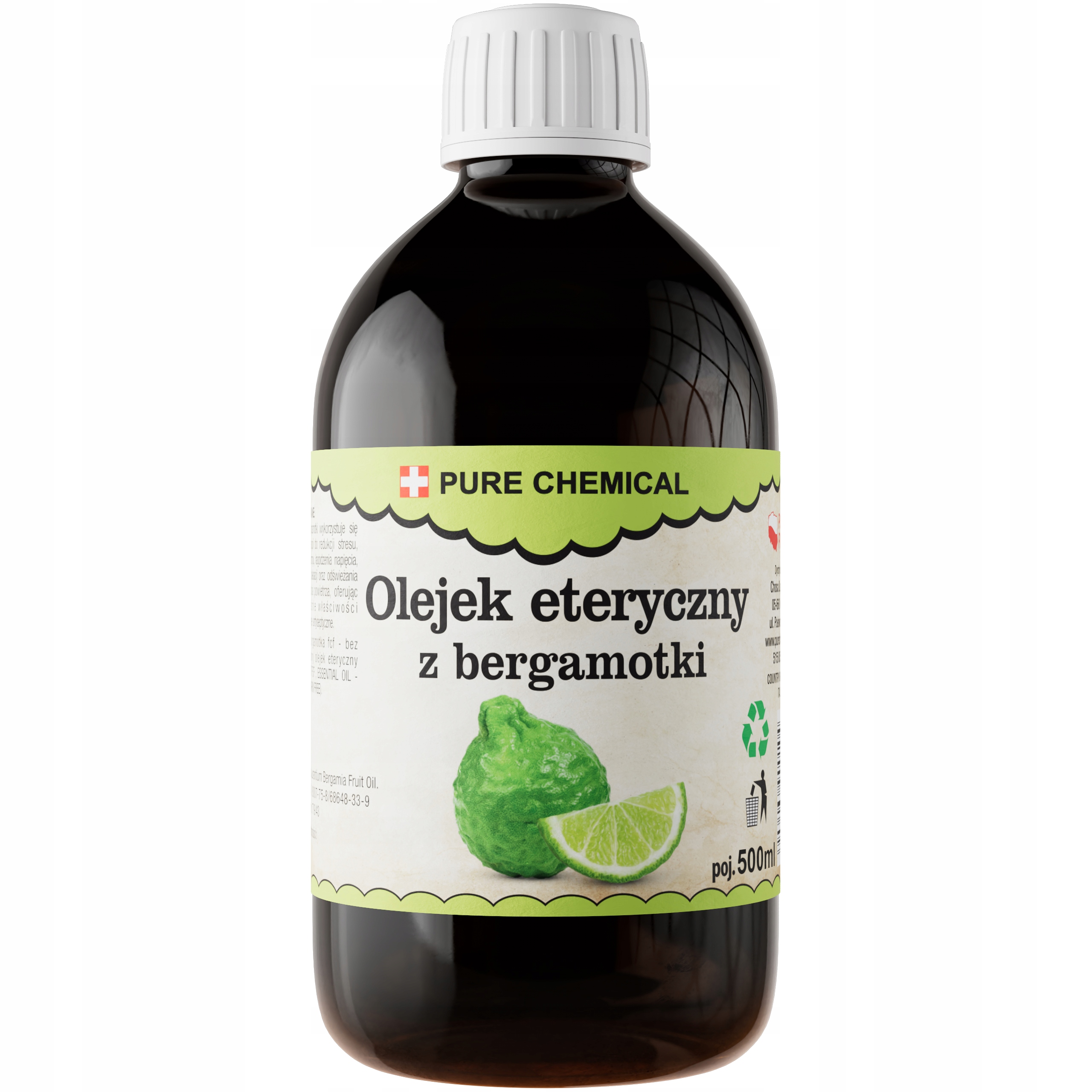 Olejek Bergamotka Olejek Eteryczny Z Bergamotki Naturalny 500ml 0,5L