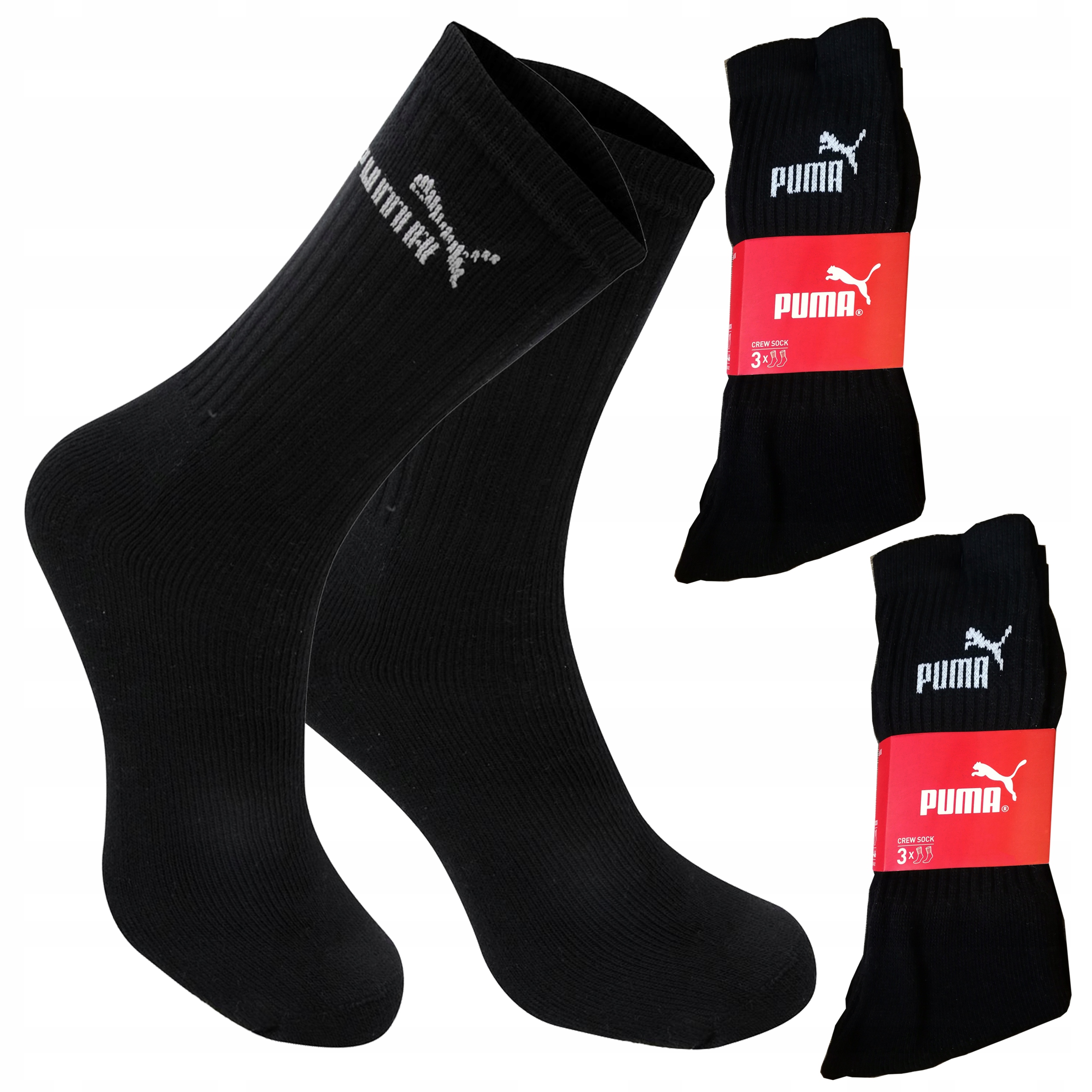 

Puma Skarpety , Czarne , Unisex , 2x3 Pary 39-42