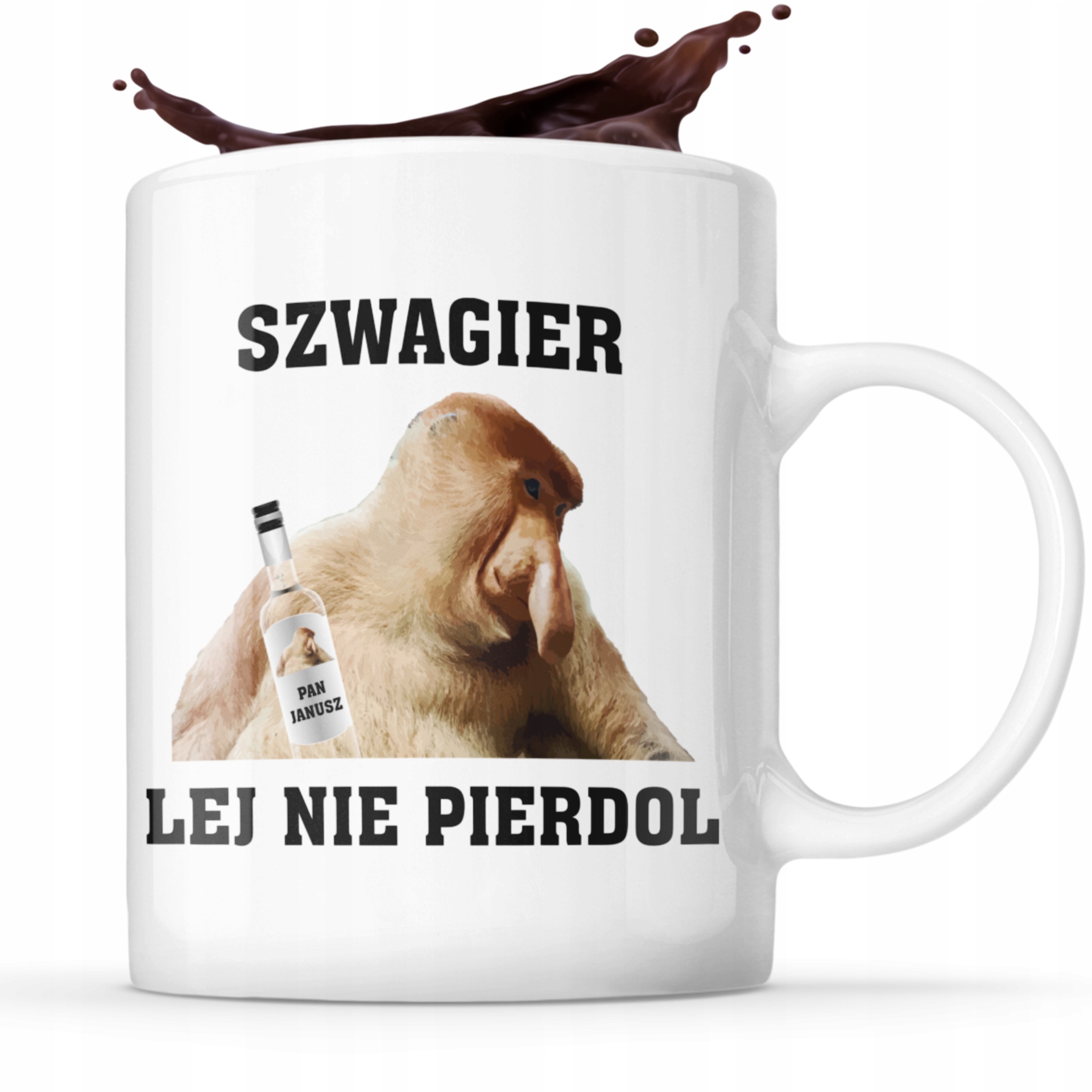 

Dla Szwagra Nosacz Śmieszny Kubek