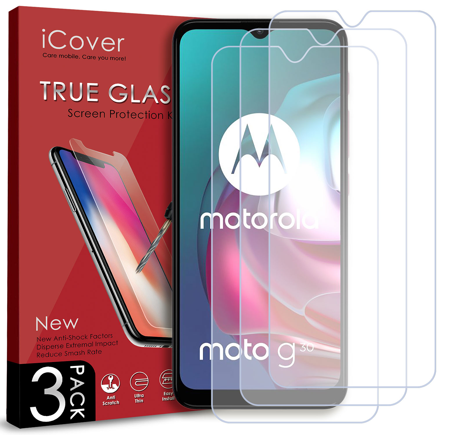 

3SZT Szkło Hartowane Do Motorola Moto G10 G30