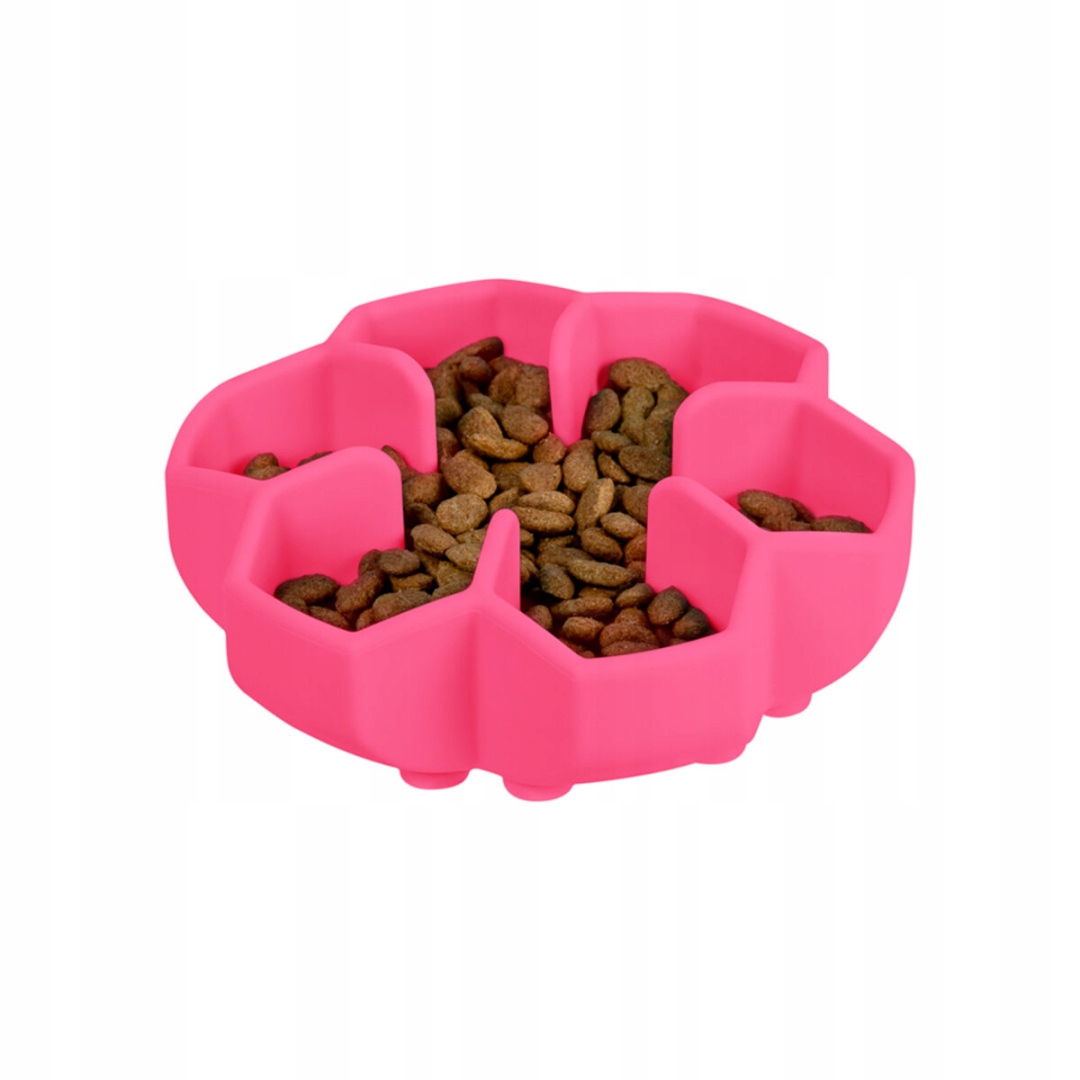 Wau Dog Zpomalovací Silikonová Miska 450 ml Růžová