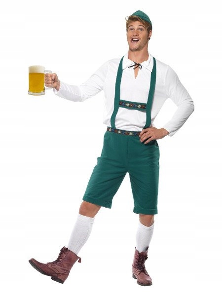Bavorský Bílozelený Kostým Oktoberfestu Kostým XL
