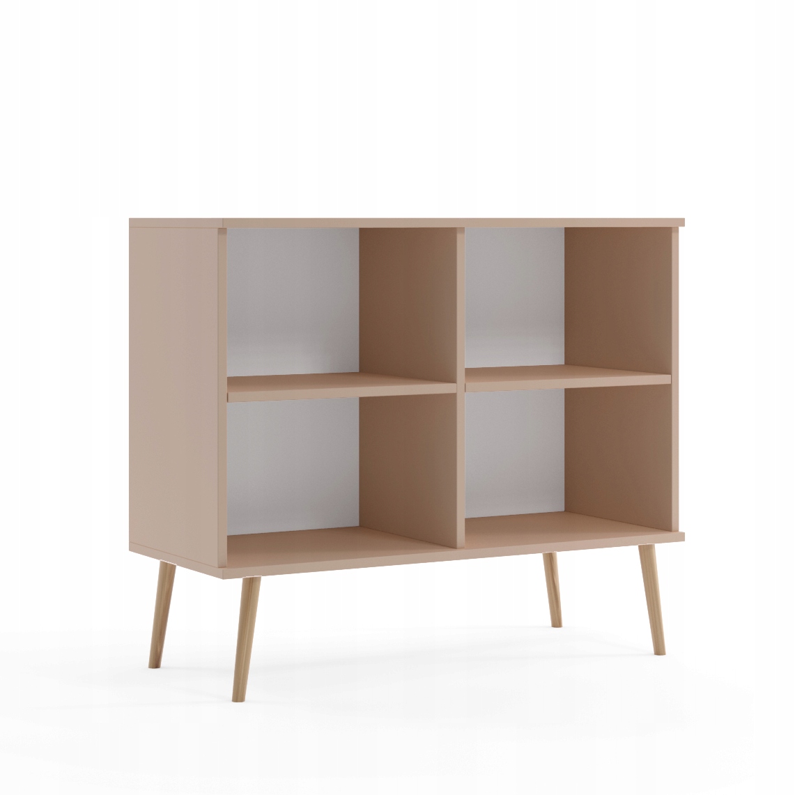 Komoda Skandynawska wysokie nóżki - RÓŻ NATURALNY Kod producenta roz_komoda