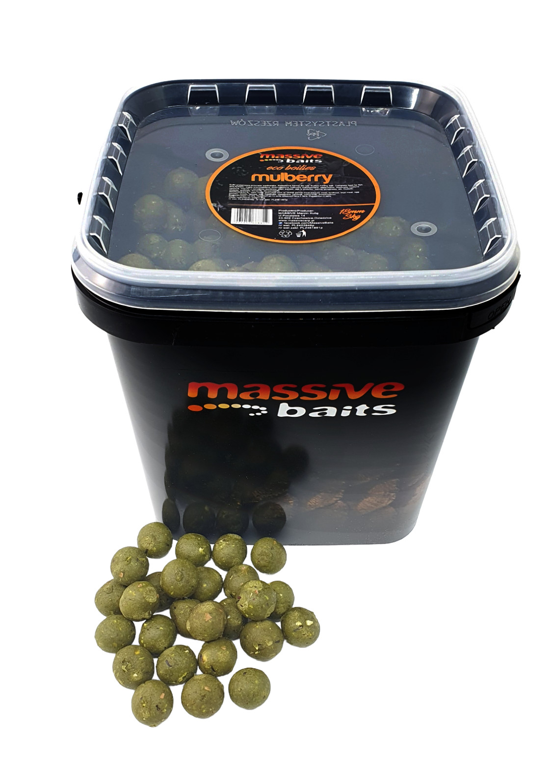 Massive Baits Eco 18 mm 3 kg Mulberry Kulki Proteinowe