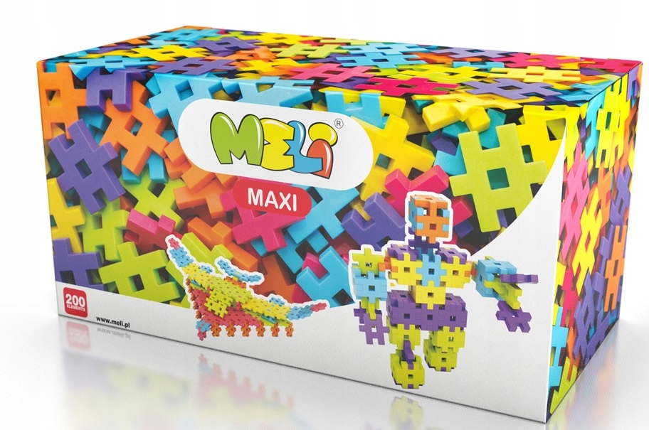 

Klocki Konstrukcyjne Wafle Meli Maxi 200