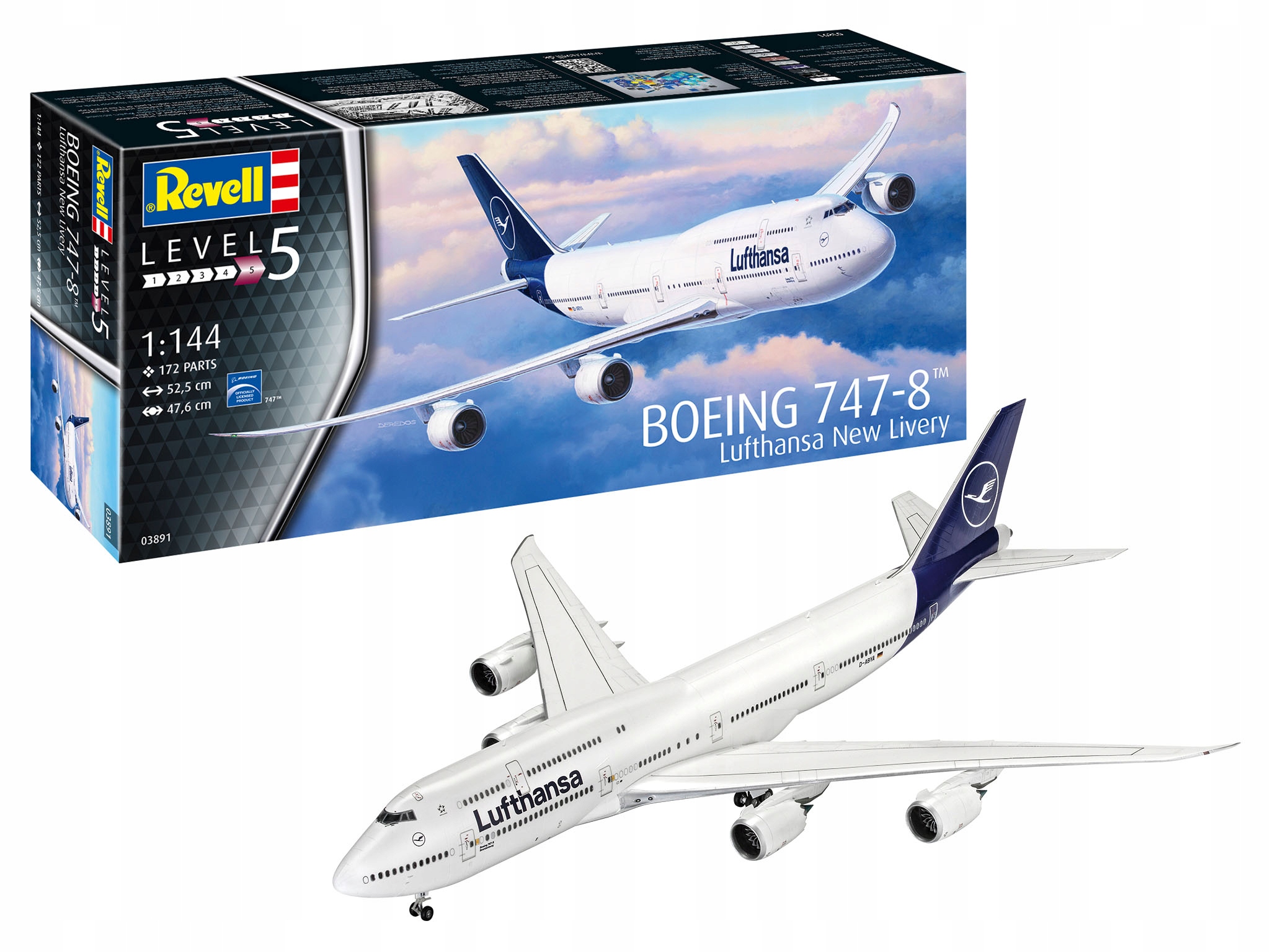 Revell 1:144 Boeing 747-8 Lufthnsa 03891
