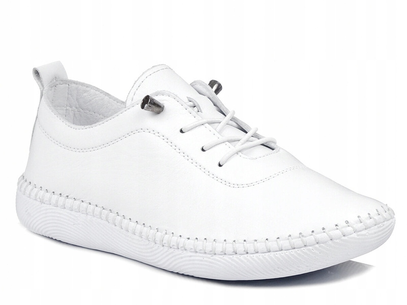 Półbuty damskie buty białe sportowe skórzane lekkie T.Sokolski Og 2023 37