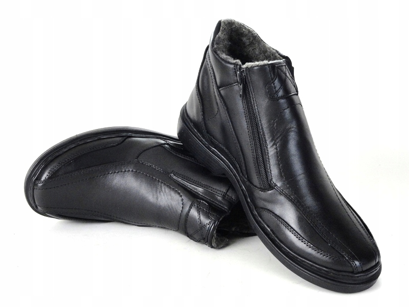 OBUWIE ZIMOWE KOZAKI SUWAK SKÓRA 155 CZARNY 42 Model KOZAKI