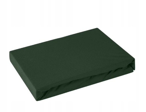 

Prześcieradło Jersey Z Gumką 160x220 Zieleń Butelk