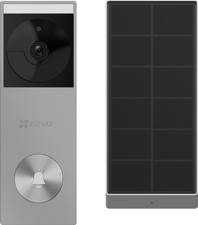 Videozvonček Ezviz HP3 Pro 3MP, bezdrôtový s solárnym panelom