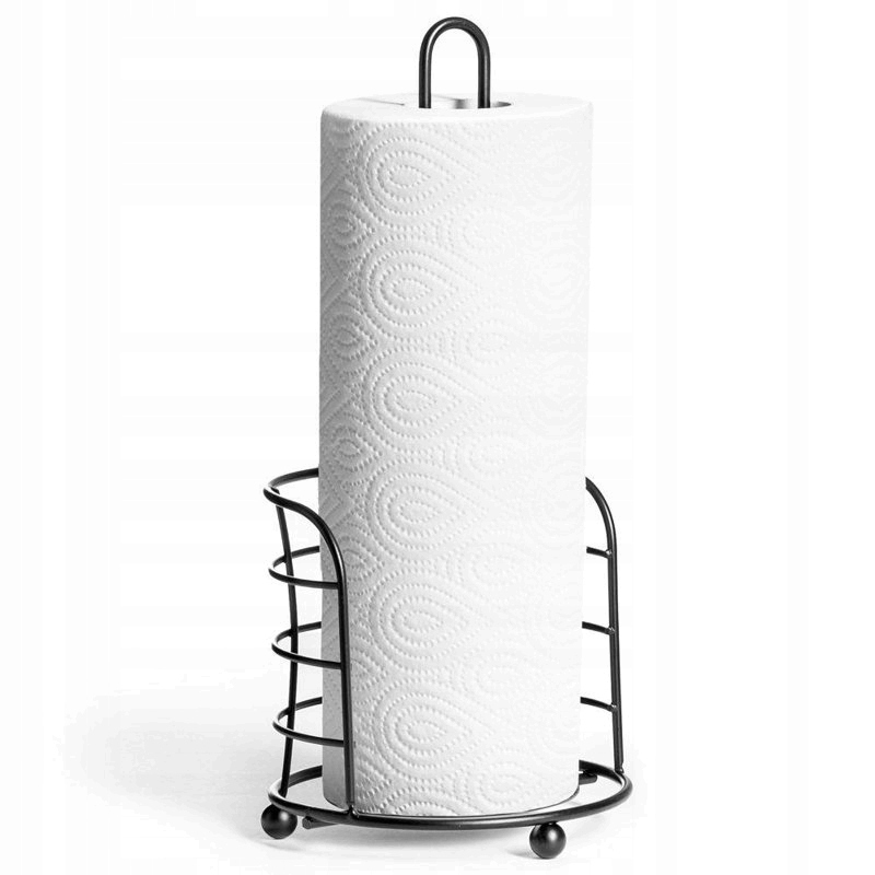 STOJAK NA RECZNIK PAPIEROWY czarny metalowy ręczników papierowych kuchenny Kod producenta Stojak na ręcznik papierowy czarny Banti