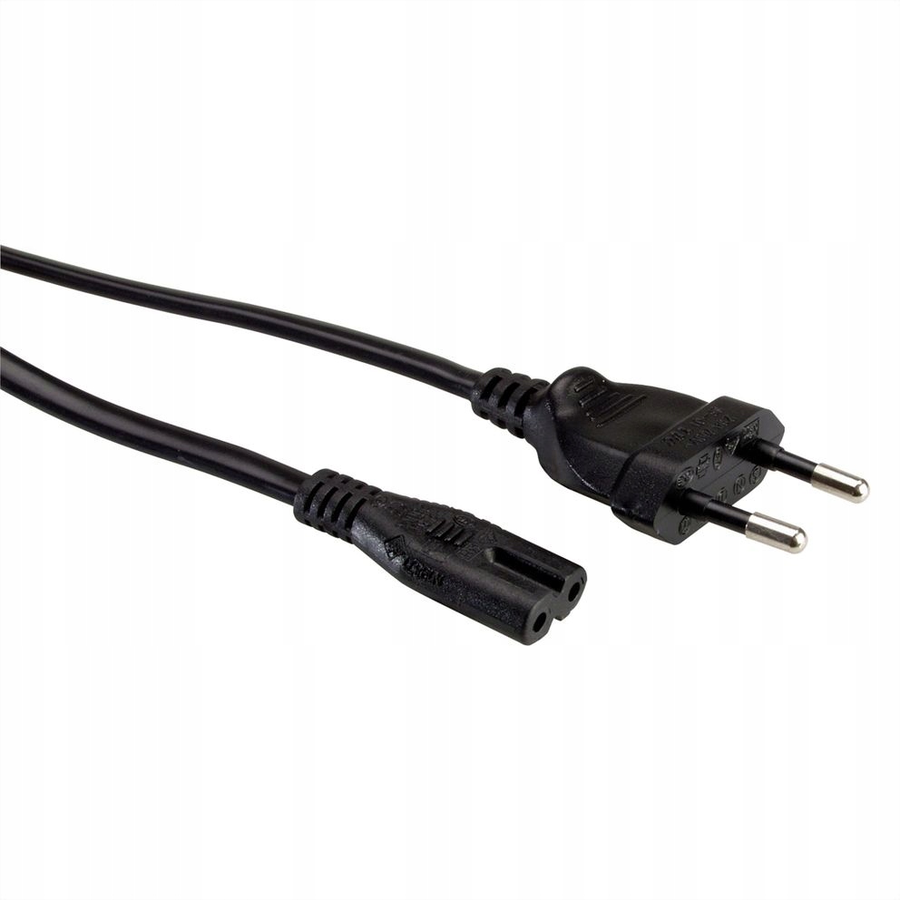 

Value Kabel zasilający Euro ósemka 1.8m czarny