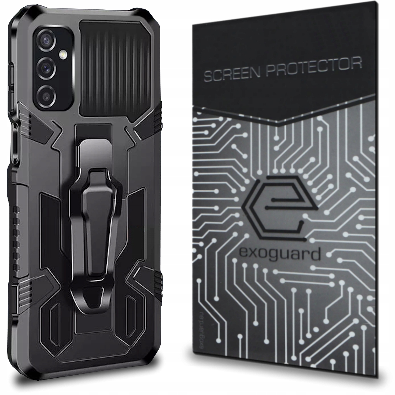 

Etui Pancerne Obudowa+szkło do Samsung Galaxy M52