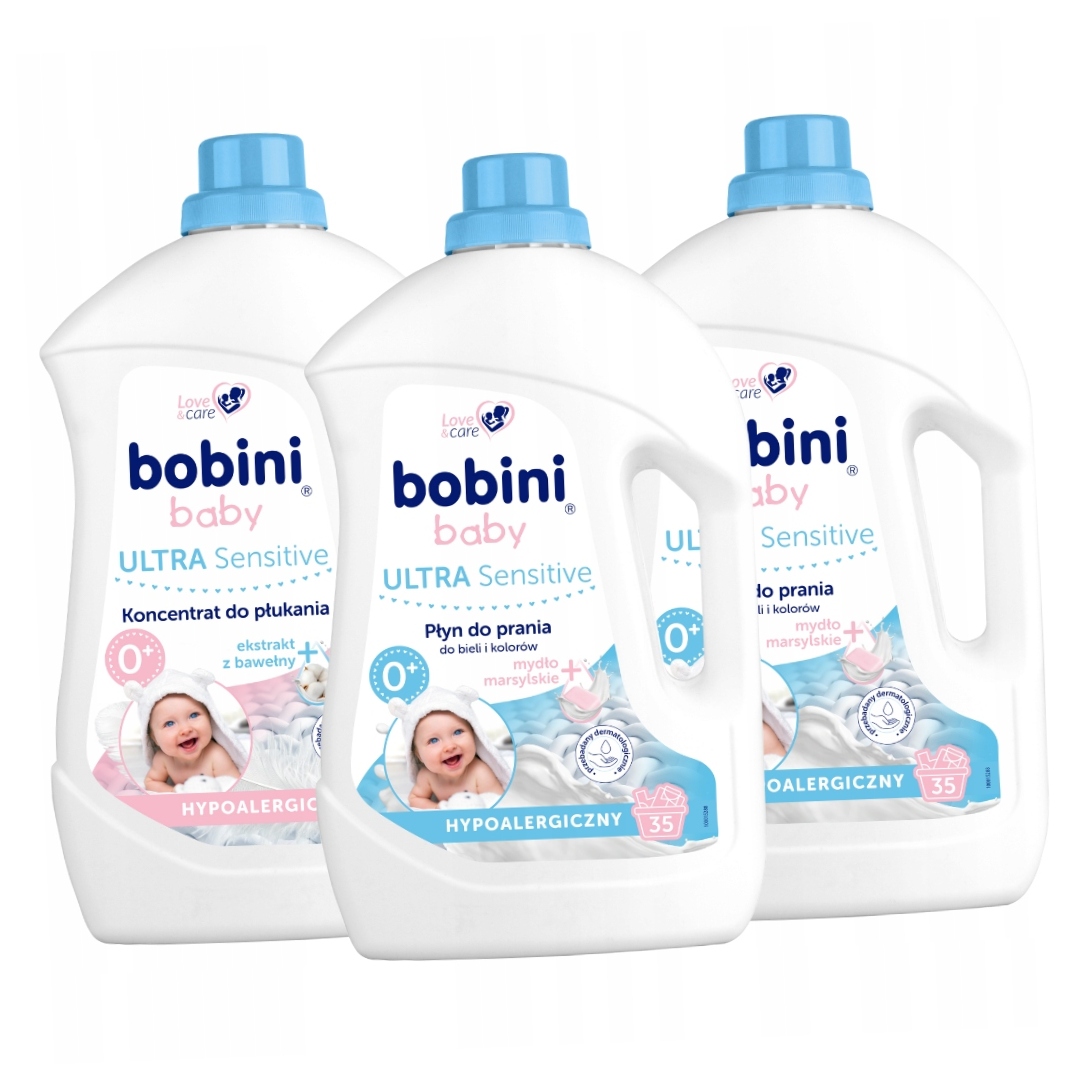Bobini Tekutý prací prostředek na oplachování tkanin pro děti 7,5 l, 70 praní 71 praní