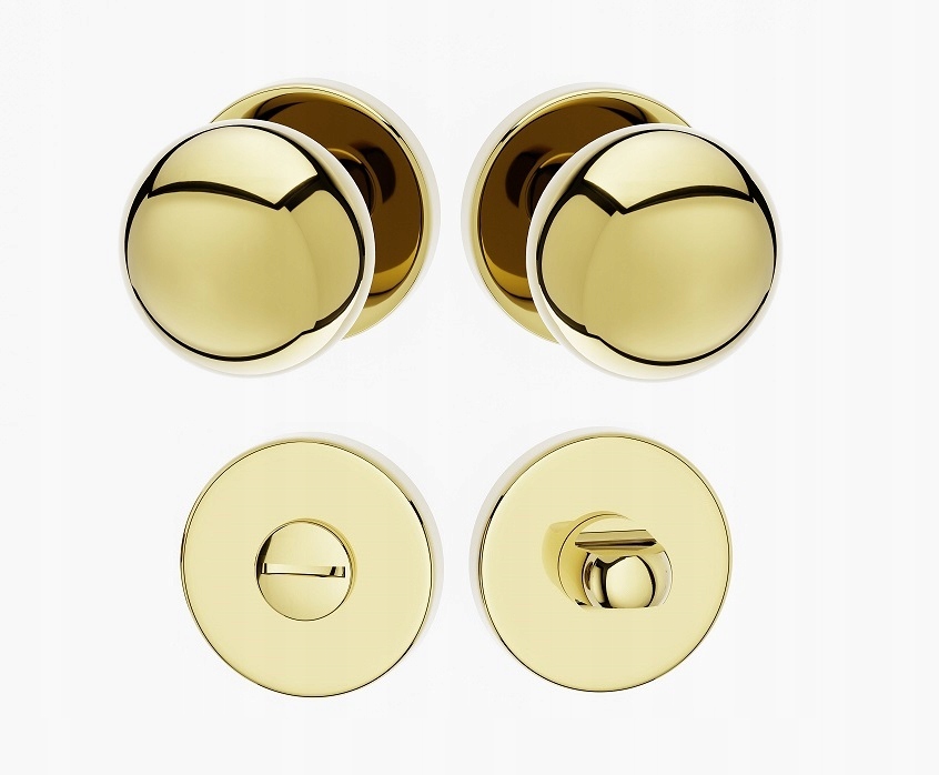 Dverové gombíky Lux Ro zlaté Wc rozety