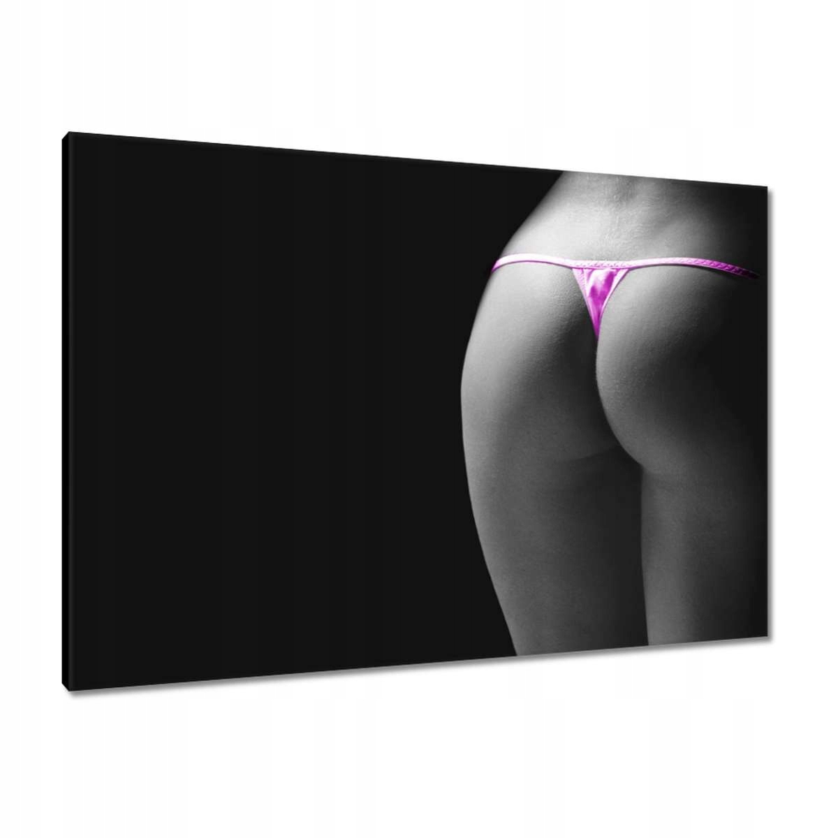 Obrazy 100x70 Růžové tanga