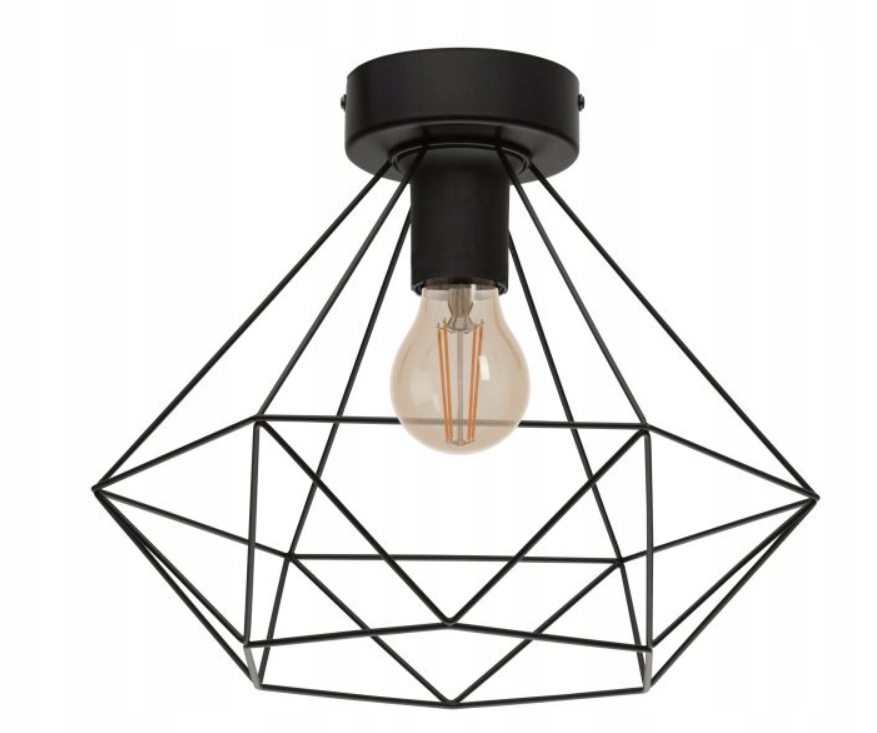 Stropní svítidlo Tarbes černá, kov