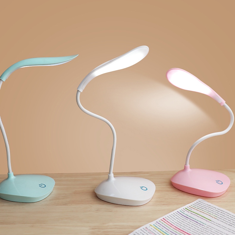 LAMPKA BIURKOWA LED NA DOTYK ZIELONA SZKOLNA USB STOJĄCA BEZPRZEWODOWA Długość/wysokość 40 cm