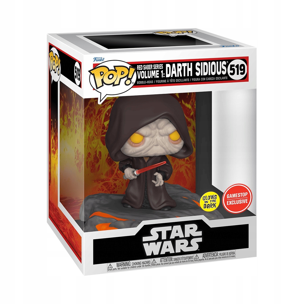 Funko Pop! Star Wars Darth Sidious 519 Se Svítící DLX