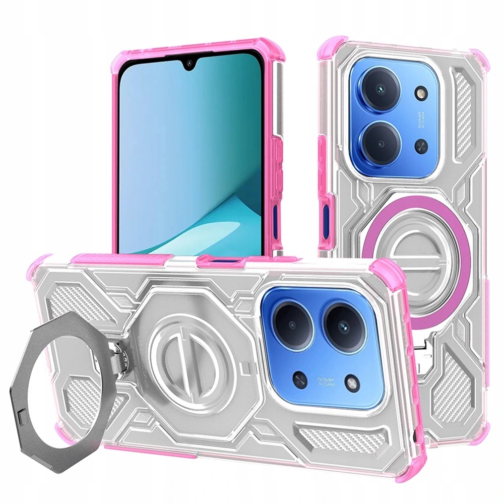 Techsuit Pro etui Xiaomi Redmi 15C 4G Redmi 15C 5G różowo-przezroczyste