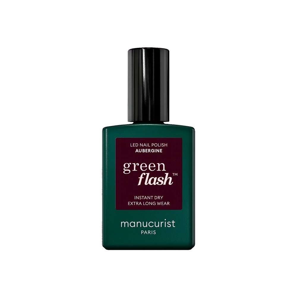 Manucurist Green Flash Led Gel Na Nehty Lak Na Nehty Aubergine