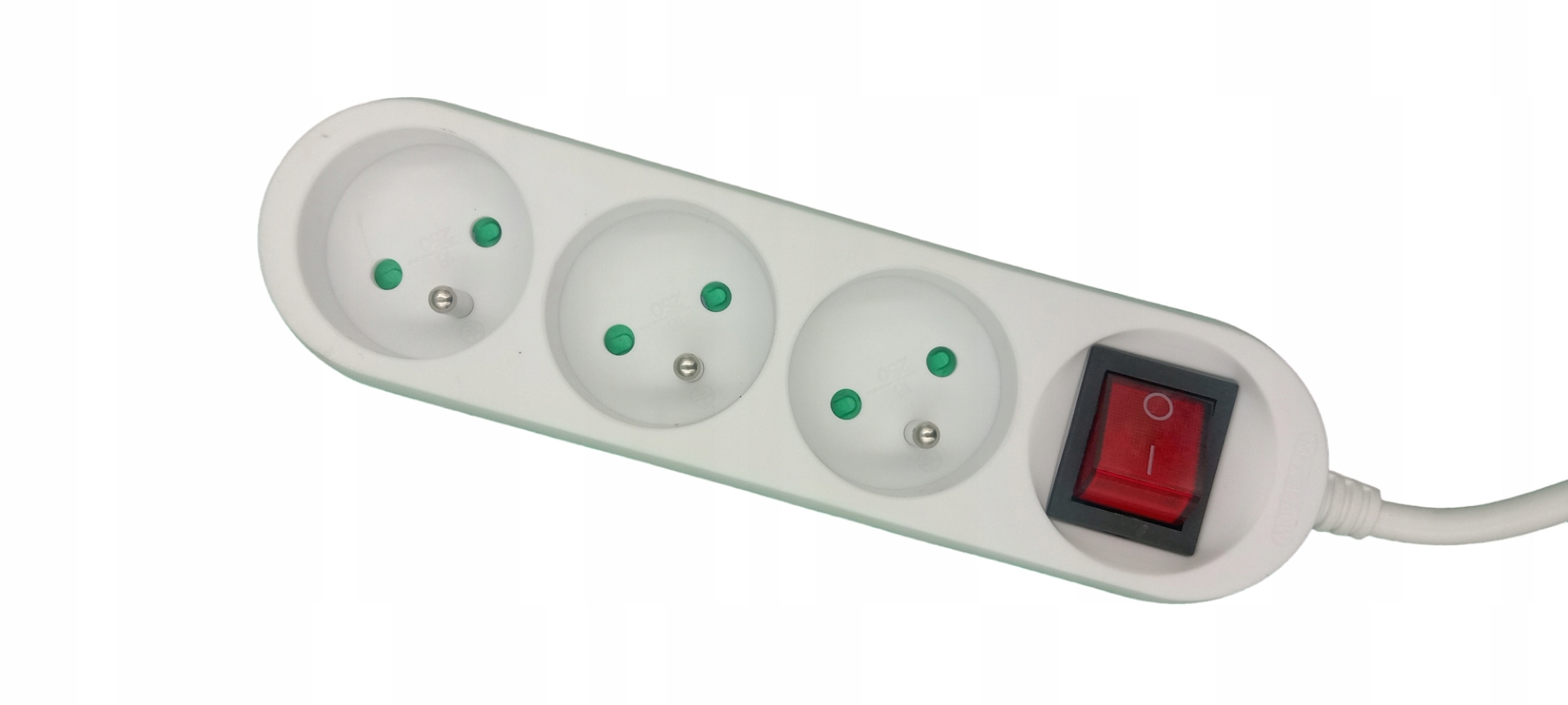 PRZEDŁUŻACZ LISTWA ZASILAJĄCA Z UZIEMIENIEM 3 GNIAZDA 1,5M WYŁĄCZNIK Kod producenta PS-370IWS/1,5M