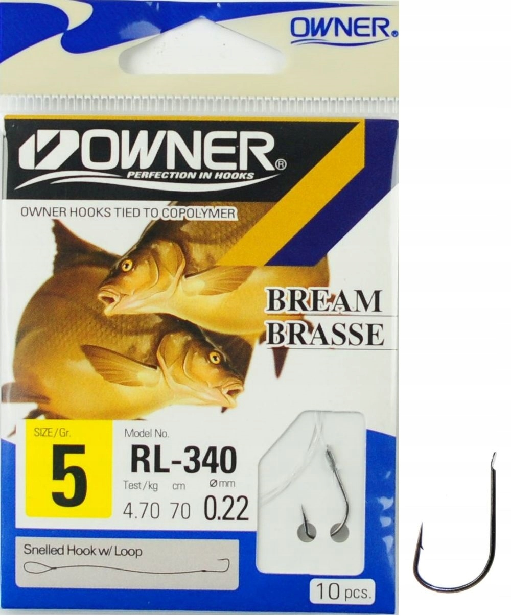 r.5 Haczyki wiązane z przyponem Owner Chinta 50340 RL-340