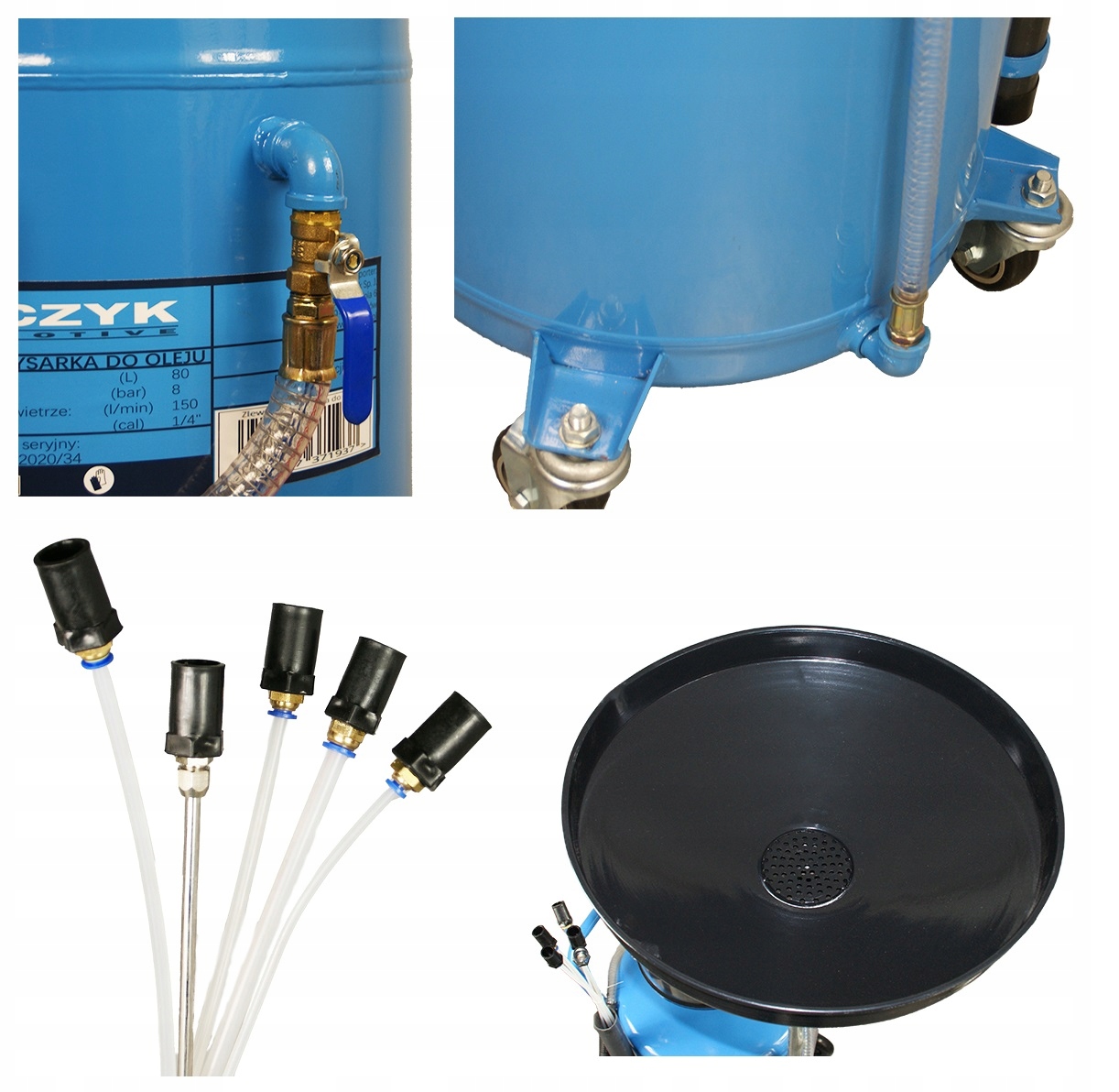 KZW-80 Zlewarko Wysysarka Odsysarka Zlewarka Oleju 80l mobilna Kupczyk Marka Kupczyk