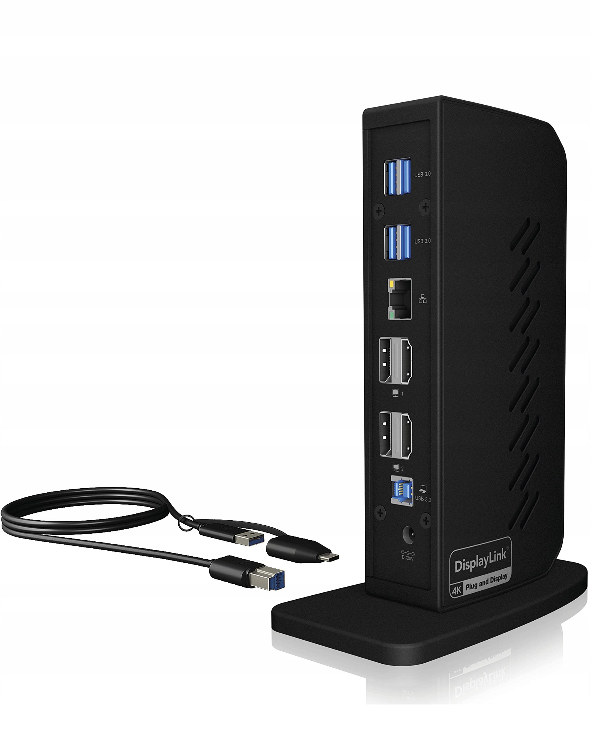 Icy Box Usb-c dokovacia stanica 12 v 1 pre 2 monitory, Hdmi, Dp