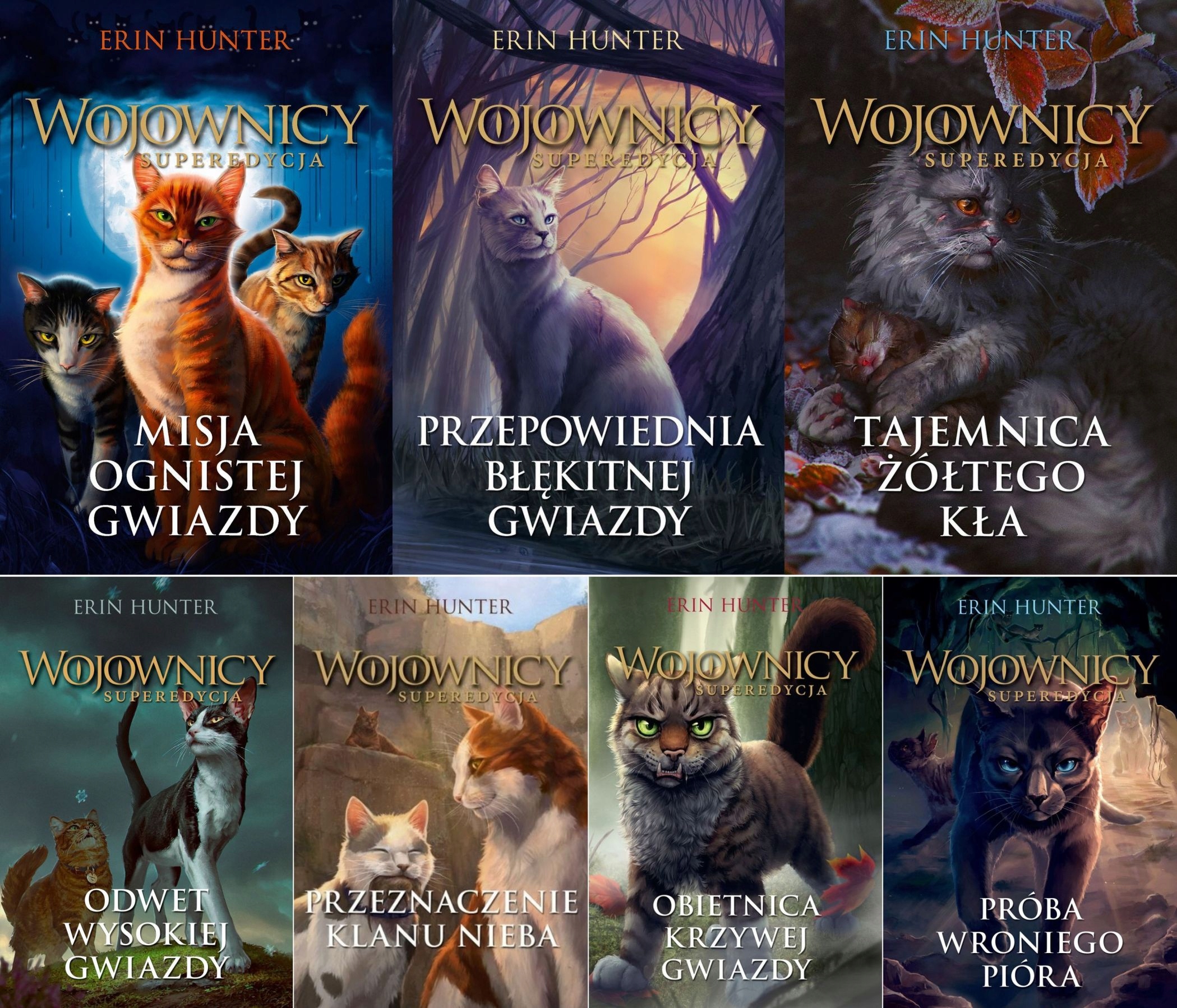 WOJOWNICY SUPEREDYCJA Tomy 1-7 Erin Hunter