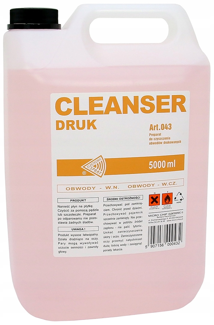 

Cleanser Druk Do Czyszczenia Pcb Bga 5L 5000ml
