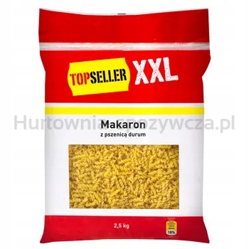 Topseller Xxl Těstoviny Fusilli s pšenicí durum 2,5 Kg