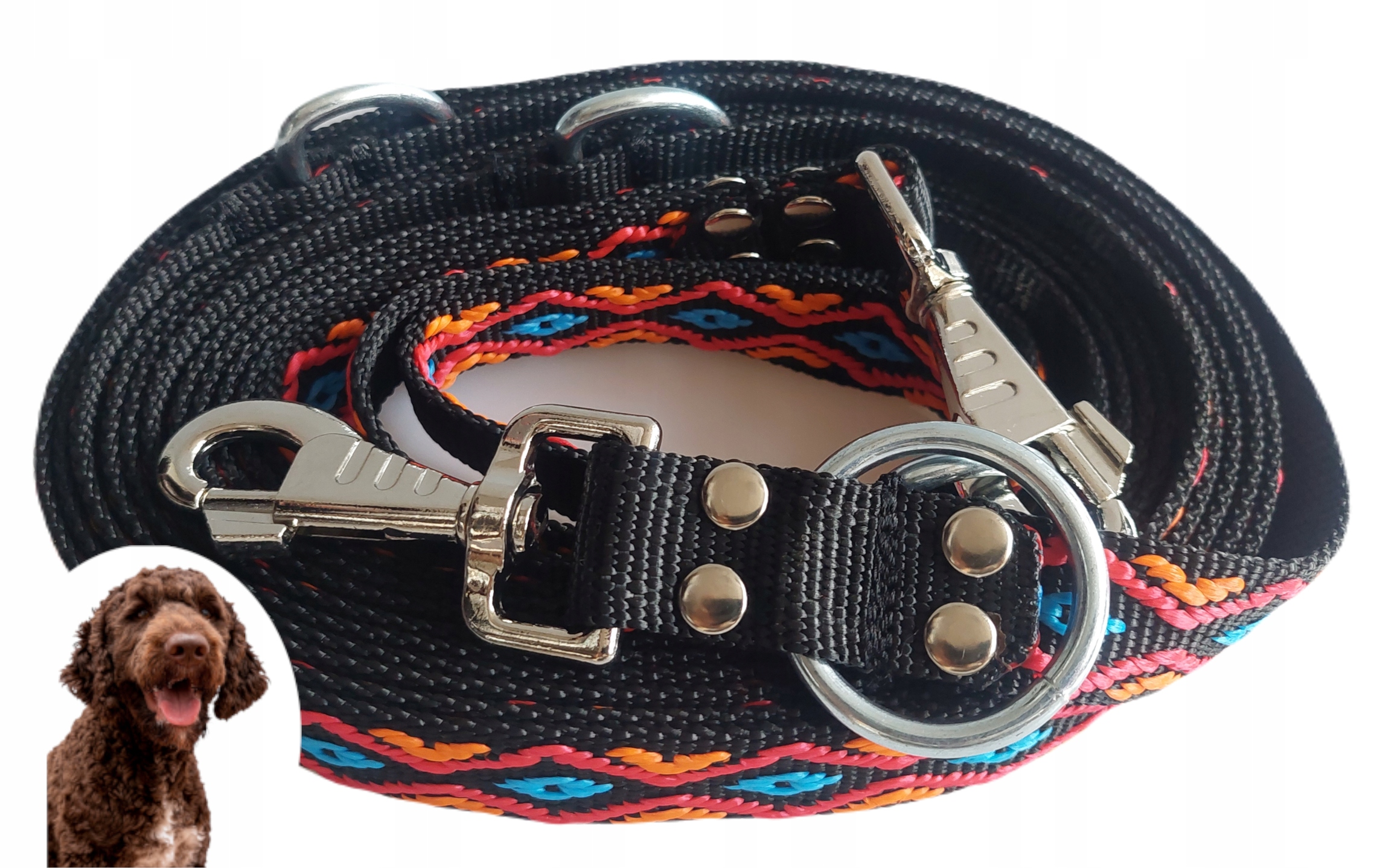 Levně Vodítko přepínací 25 mm 5 m s tlustou páskou pro velkého psa Různé vzory Sunka