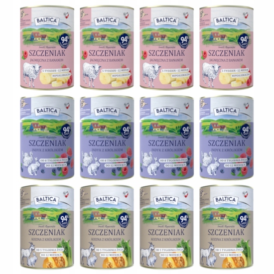Baltica Smaki Regionów Szczeniak Mix 12x400g